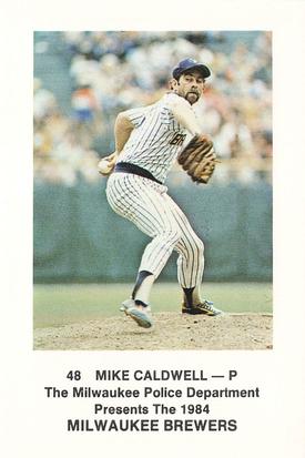 1984 Milwaukee Brewers Police #NNO Mike Caldwell Front