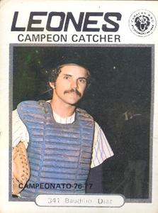 1977-78 Venezuelan Winter League Stickers #341 Bo Diaz Front