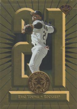 1997 Leaf - 22kt Gold Stars #31 Eric Young Front