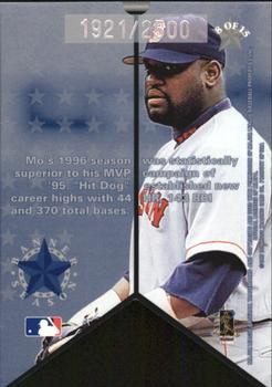 1997 Leaf - Banner Season #8 Mo Vaughn Back