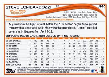 2014 Topps Update #US-90 Steve Lombardozzi Back