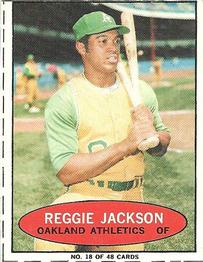 1971 Bazooka Numbered Test #18 Reggie Jackson Front