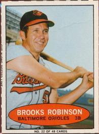 1971 Bazooka Numbered Test #22 Brooks Robinson Front
