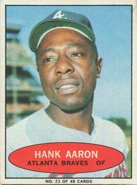 1971 Bazooka Numbered Test #23 Hank Aaron Front