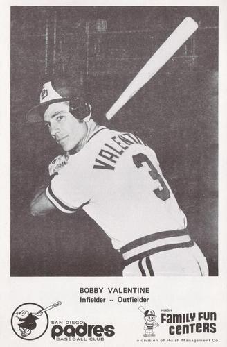 1977 Family Fun Centers San Diego Padres #NNO Bobby Valentine Front