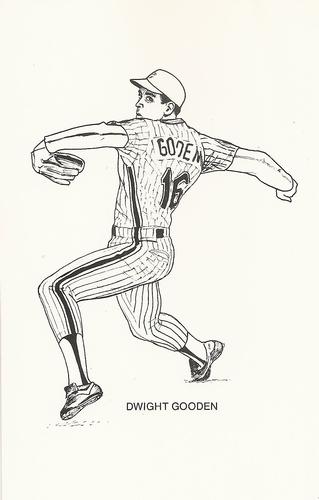 1985 Big Apple New Yorks Finest Players (unlicensed) #NNO Dwight Gooden Front