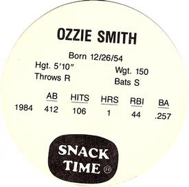 1985 Kitty Clover Discs #NNO Ozzie Smith Back