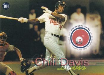 2001 Rainbow Foods Minnesota Twins World Series 10th Anniversary #NNO Chili Davis Front