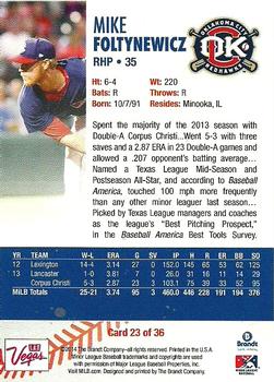 2014 Brandt Pacific Coast League Top Prospects #23 Mike Foltynewicz Back