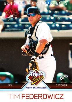 2012 MultiAd Pacific Coast League Top Prospects #2 Tim Federowicz Front