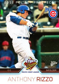 2012 MultiAd Pacific Coast League Top Prospects #9 Anthony Rizzo Front