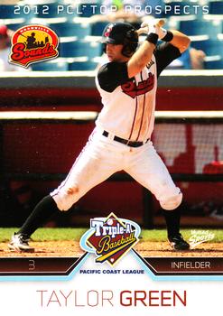 2012 MultiAd Pacific Coast League Top Prospects #14 Taylor Green Front