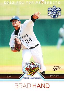 2012 MultiAd Pacific Coast League Top Prospects #17 Brad Hand Front