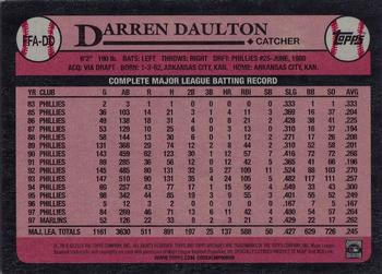 2014 Topps Archives - Fan Favorite Autographs #FFA-DD Darren Daulton Back