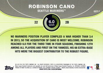 2014 Topps - Saber Stars #SST-7 Robinson Cano Back