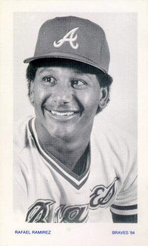1984 Atlanta Braves Photocards #NNO Rafael Ramirez Front
