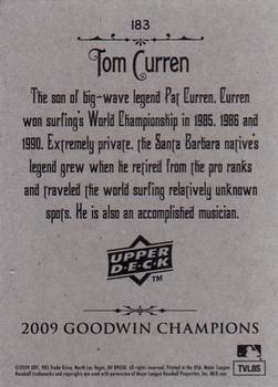 2009 Upper Deck Goodwin Champions #183 Tom Curren Back