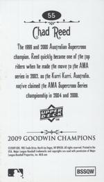 2009 Upper Deck Goodwin Champions - Mini Foil #55 Chad Reed Back