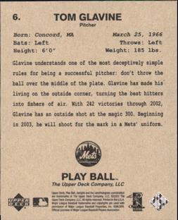 2003 Upper Deck Play Ball - 1941 Series #6 Tom Glavine Back