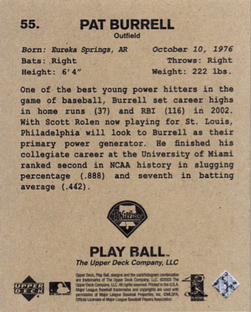 2003 Upper Deck Play Ball - 1941 Series #55 Pat Burrell Back