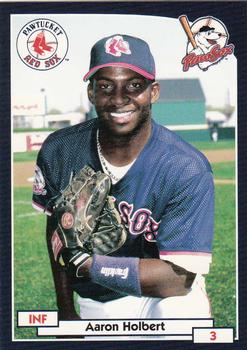 2000 Blueline Q-Cards Pawtucket Red Sox #12 Aaron Holbert Front
