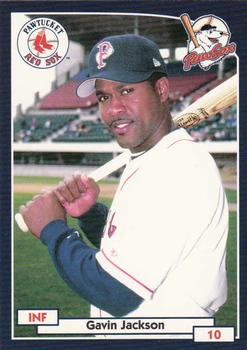 2000 Blueline Q-Cards Pawtucket Red Sox #14 Gavin Jackson Front
