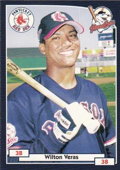 2000 Blueline Q-Cards Pawtucket Red Sox #29 Wilton Veras Front