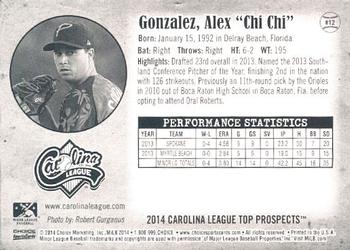 2014 Choice Carolina League Top Prospects #12 Alex 