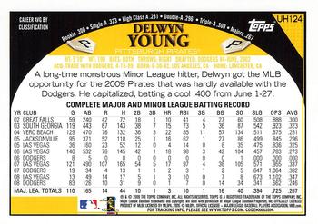 2009 Topps Updates & Highlights #UH124 Delwyn Young Back