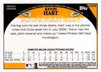 2009 Topps Updates & Highlights #UH226 Kevin Hart Back