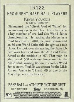 2009 Topps Updates & Highlights - Turkey Red #TR122 Kevin Youkilis Back