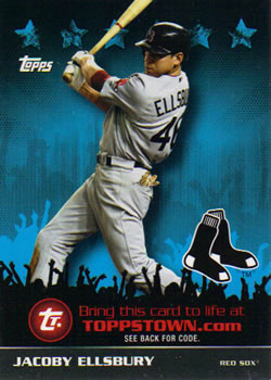 2009 Topps Updates & Highlights - Ticket to ToppsTown #TTT72 Jacoby Ellsbury Front