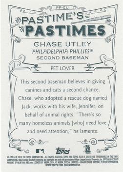 2014 Topps Allen & Ginter - Pastime's Pastimes #PP-CU Chase Utley Back