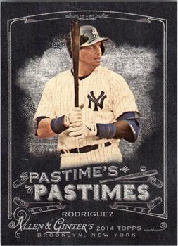 2014 Topps Allen & Ginter - Pastime's Pastimes #PP-ARO Alex Rodriguez Front