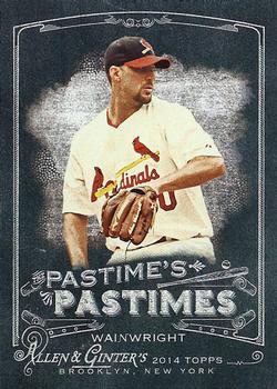 2014 Topps Allen & Ginter - Pastime's Pastimes #PP-AW Adam Wainwright Front