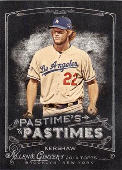 2014 Topps Allen & Ginter - Pastime's Pastimes #PP-CK Clayton Kershaw Front