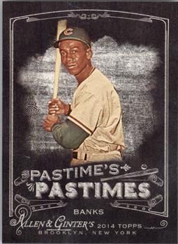 2014 Topps Allen & Ginter - Pastime's Pastimes #PP-EB Ernie Banks Front