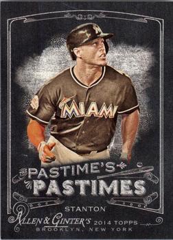 2014 Topps Allen & Ginter - Pastime's Pastimes #PP-GS Giancarlo Stanton Front