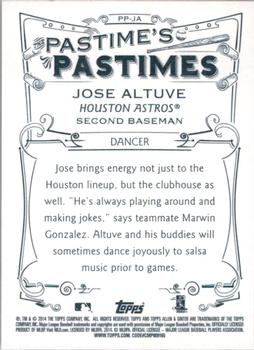 2014 Topps Allen & Ginter - Pastime's Pastimes #PP-JA Jose Altuve Back