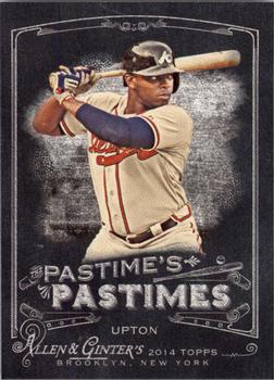 2014 Topps Allen & Ginter - Pastime's Pastimes #PP-JU Justin Upton Front
