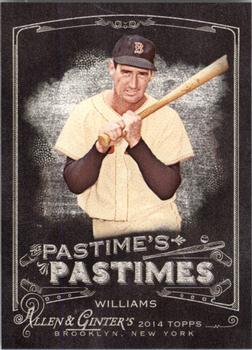 2014 Topps Allen & Ginter - Pastime's Pastimes #PP-TWI Ted Williams Front