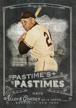 2014 Topps Allen & Ginter - Pastime's Pastimes #PP-WMA Willie Mays Front