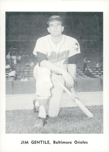 1961 Jay Publishing Baltimore Orioles #NNO Jim Gentile Front