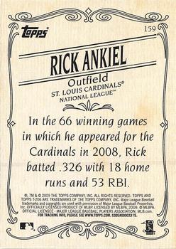 2009 Topps 206 #159 Rick Ankiel Back