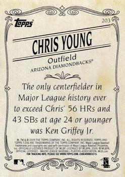 2009 Topps 206 #203 Chris Young Back