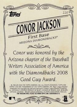 2009 Topps 206 #220 Conor Jackson Back