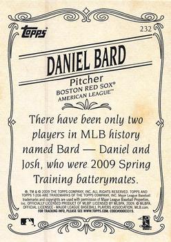 2009 Topps 206 #232 Daniel Bard Back
