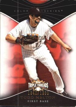 2009 Topps Triple Threads #7 Todd Helton Front