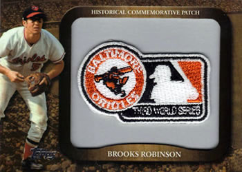 2009 Topps - Legends Commemorative Patch #LPR-136 Brooks Robinson Front