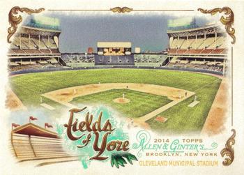 2014 Topps Allen & Ginter - Fields of Yore #FOY-02 Cleveland Municipal Stadium Front